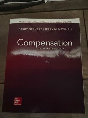 Compensation Textbook by Barry Gerhart & Jerry M. Newman - Maroon Cover